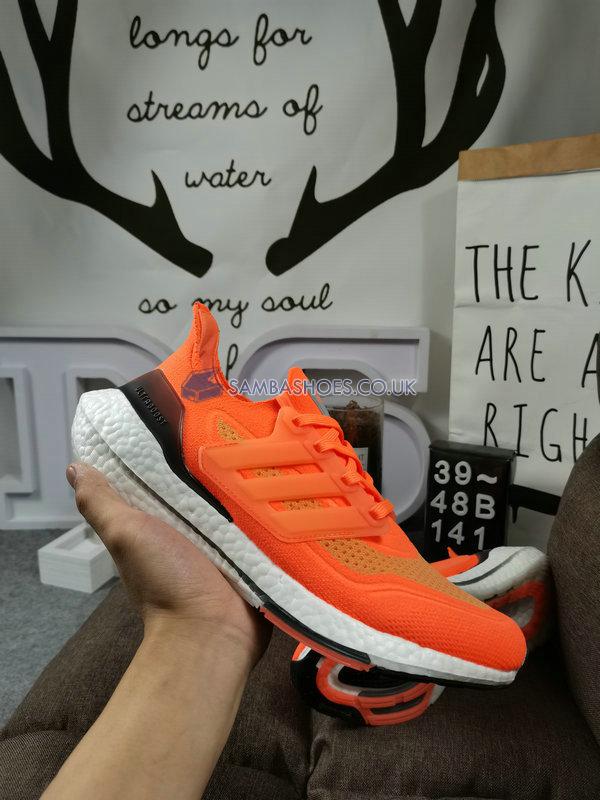 Adidas UltraBoost 21 "Screaming Orange" - Screaming Orange/Cloud White/Blue Oxide - FZ1920 Classic Running Shoes