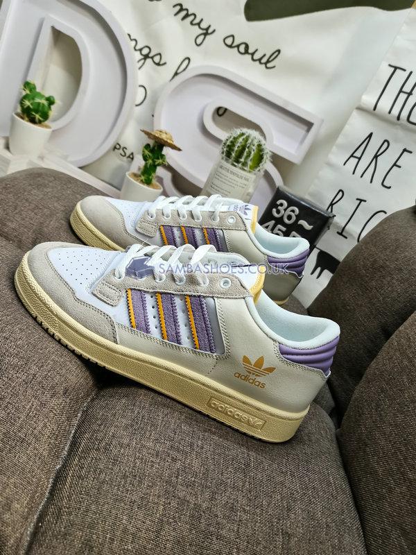 Adidas Centennial 85 Low "Crystal White Silver Violet" - Crystal White/Silver Violet/Bold Gold - ID1812 Classic Originals Shoes