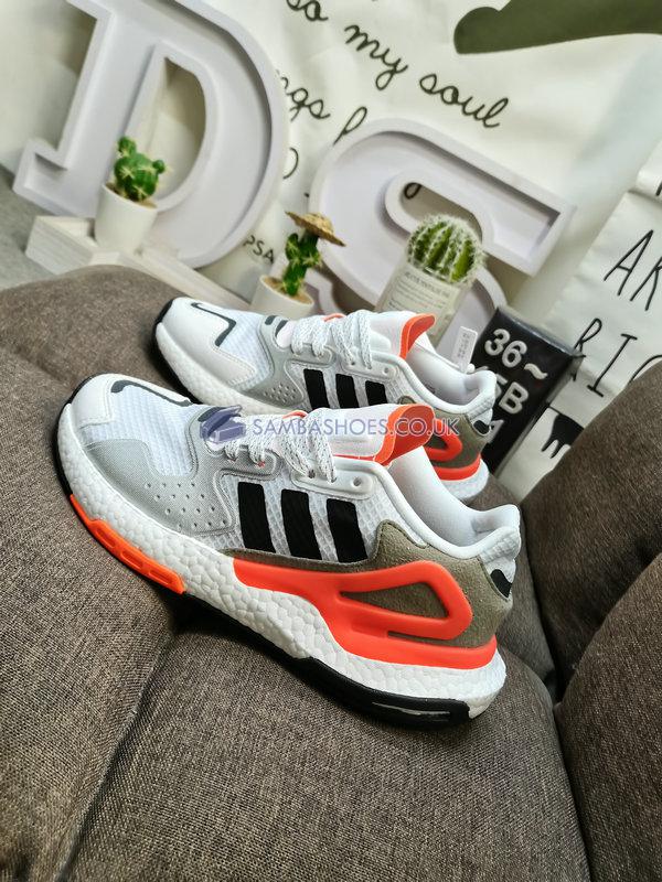 Adidas Day Jogger "White Hot Coral" - Cloud White/Core Black/Grey Two - FY0237 Classic Originals Shoes