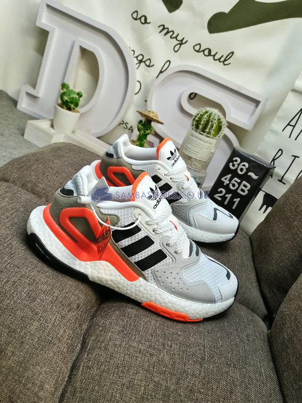 Adidas Day Jogger "White Hot Coral" - Cloud White/Core Black/Grey Two - FY0237 Classic Originals Shoes