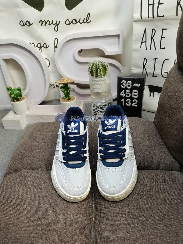 Adidas Drop Step Low "Off White Grey Navy" - Off White/Grey Two/Halo Blue - HQ7119 Classic Originals Shoes