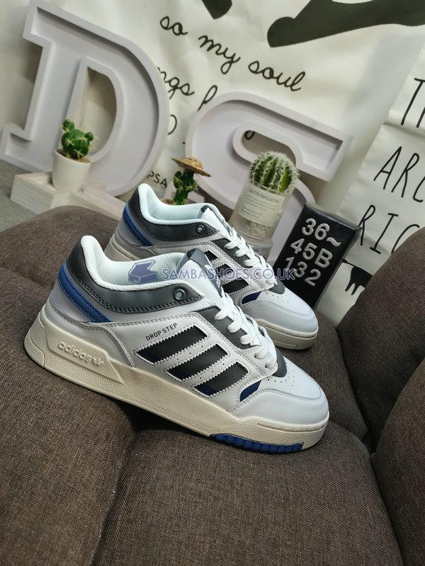 Adidas Drop Step Low "White Grey Blue" - Footwear White/Grey Four/Crew Blue - IE1910 Classic Originals Shoes