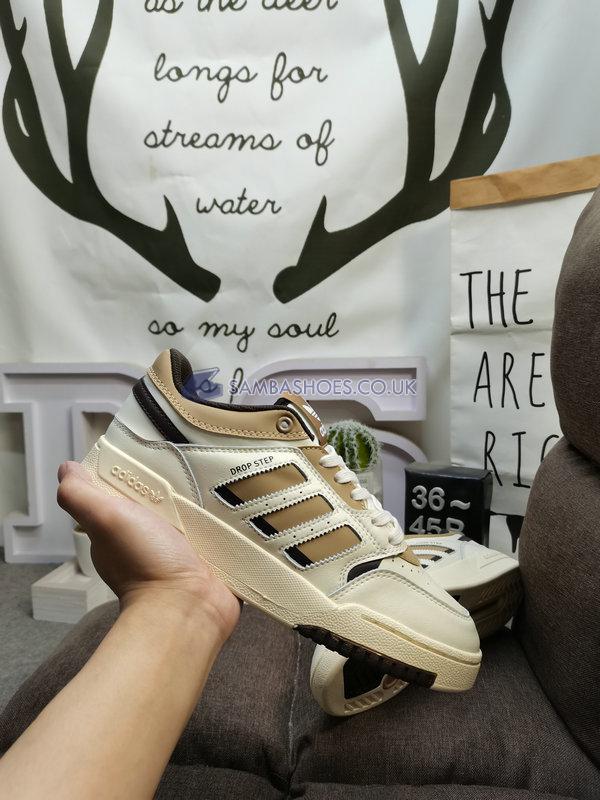 Adidas Drop Step Low "Cream Brown" - Cream/Brown - H03684 Classic Originals Shoes