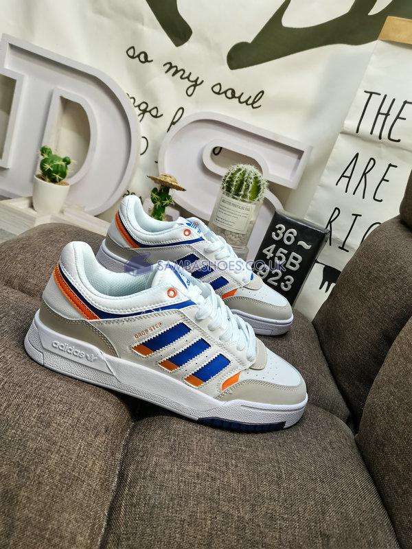 Adidas Drop Step Low "White Blue Orange" - White/Blue/Orange - HP2230 Classic Originals Shoes