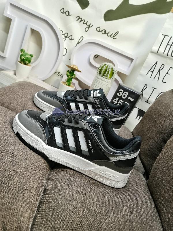 Adidas Drop Step Low "Black Dark Gray White" - Black/Dark Gray/White - GW9733 Classic Originals Shoes