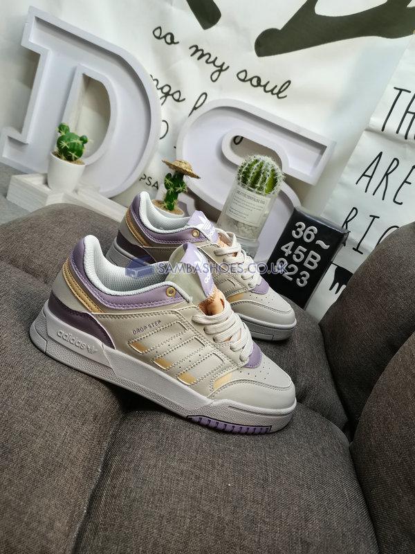 Adidas Drop Step Low "Cream Purple" - Cream/Purple - GW9736 Classic Originals Shoes