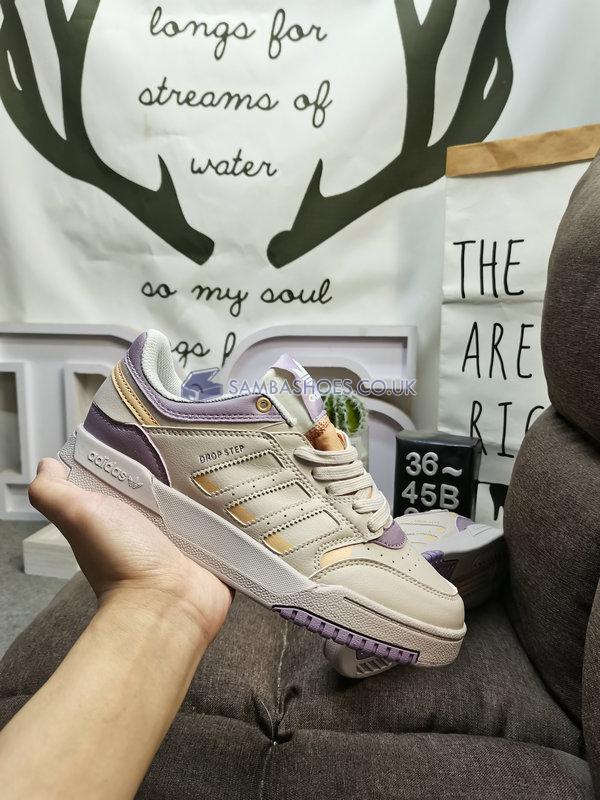 Adidas Drop Step Low "Cream Purple" - Cream/Purple - GW9736 Classic Originals Shoes