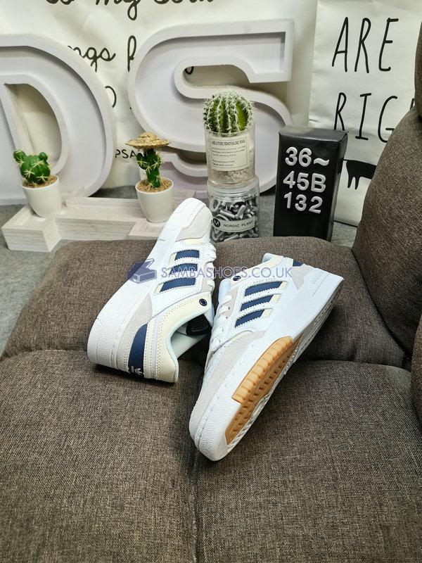 Adidas Drop Step Low "White Team Navy Blue" - Cloud White/Team Navy Blue 2/Cloud White - HQ7133 Classic Originals Shoes