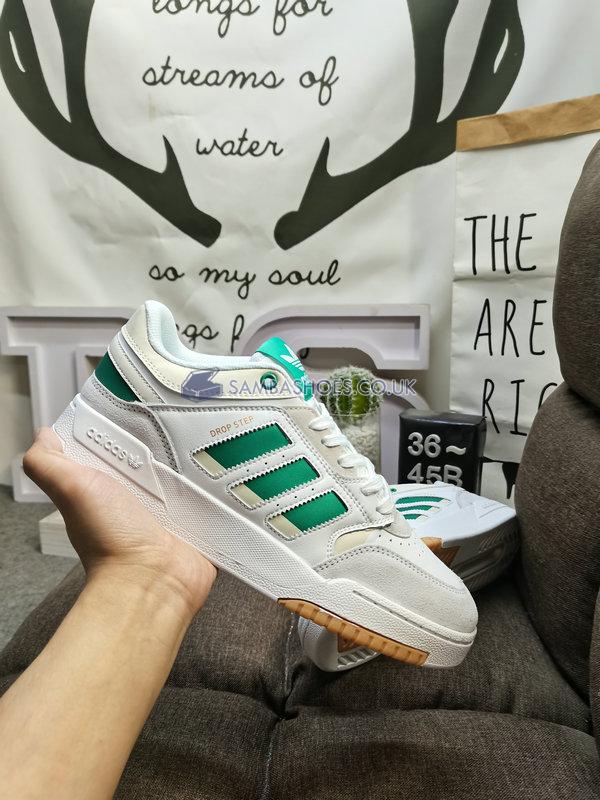 Adidas Drop Step Low "White Semi Court Green" - Cloud White/Semi Court Green/Cloud White - HQ7132 Classic Originals Shoes