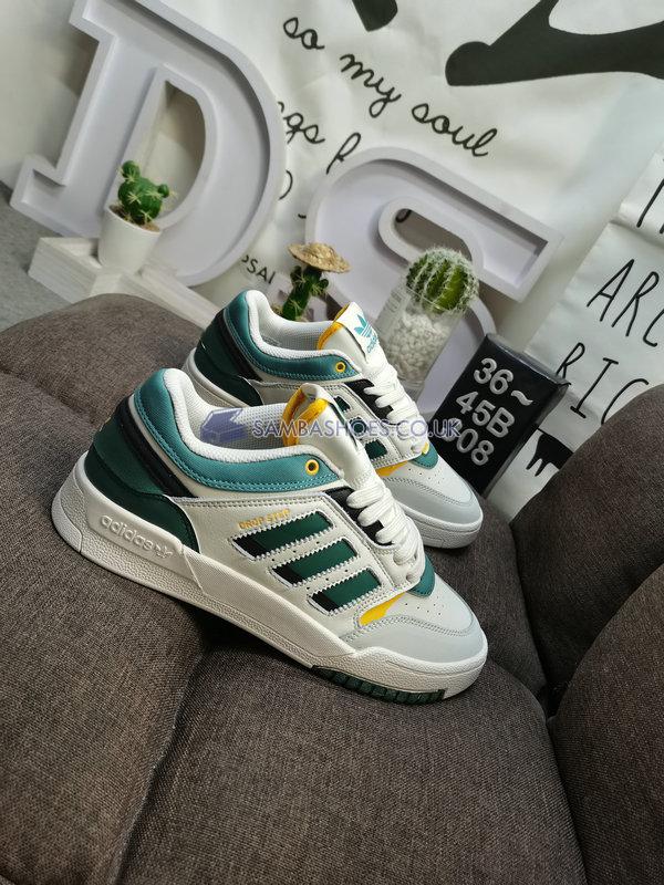 Adidas Drop Step Low "White Tech Emerald" - Chalk White/Tech Emerald/Active Gold - GW9735 Classic Originals Shoes