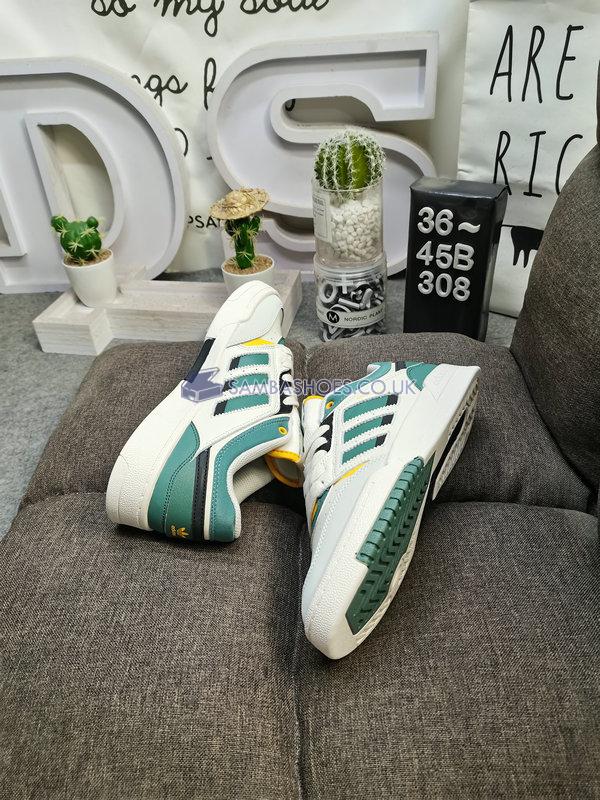 Adidas Drop Step Low "White Tech Emerald" - Chalk White/Tech Emerald/Active Gold - GW9735 Classic Originals Shoes