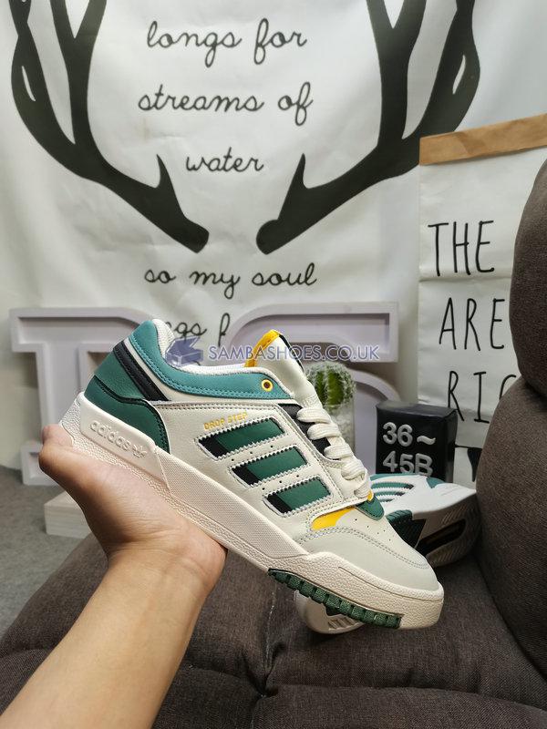 Adidas Drop Step Low "White Tech Emerald" - Chalk White/Tech Emerald/Active Gold - GW9735 Classic Originals Shoes