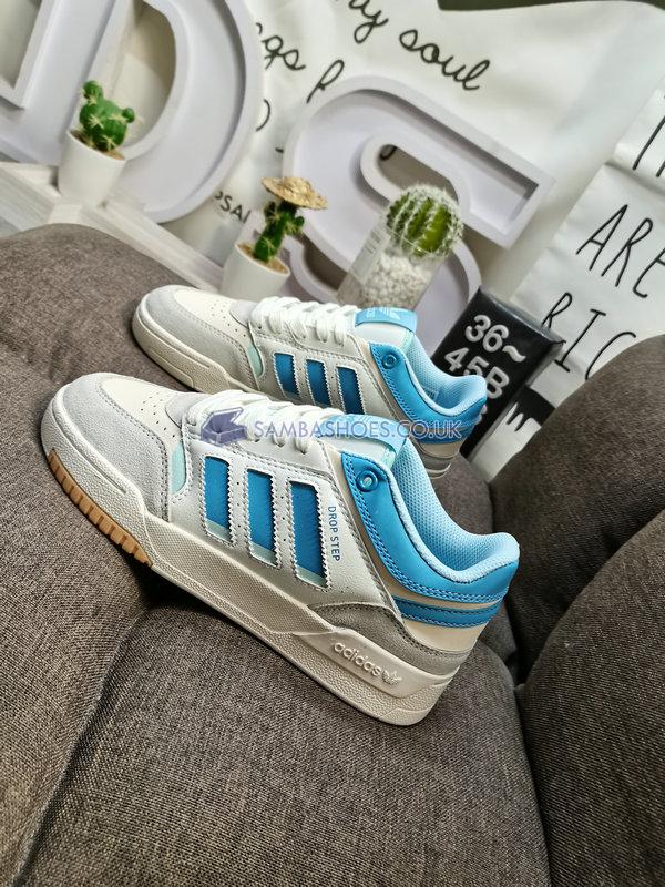 Adidas Drop Step Low "Off White Hazy Blue" - Off White/Hazy Blue/Almost Blue - HQ7127 Classic Originals Shoes