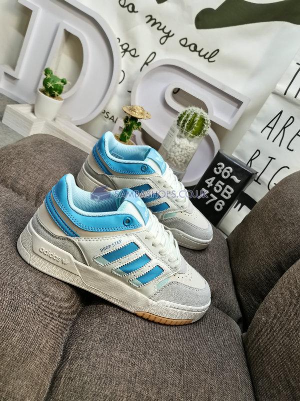 Adidas Drop Step Low "Off White Hazy Blue" - Off White/Hazy Blue/Almost Blue - HQ7127 Classic Originals Shoes