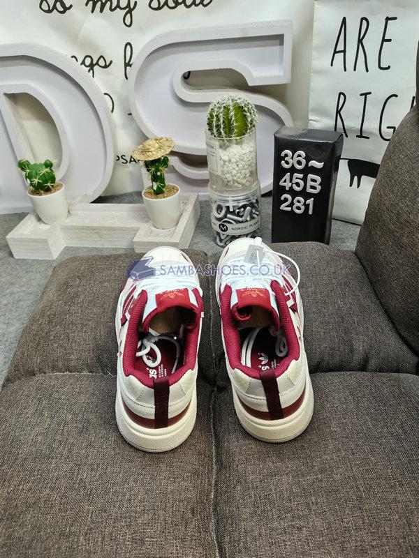 Adidas Drop Step Low "Off White Burgundy" - Off White/Collegiate Burgundy/Cream White - HQ7118-1 Classic Originals Shoes