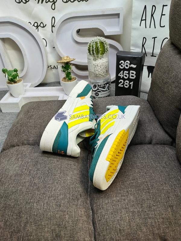 Adidas Drop Step Low "White Green Yellow" - White/Green/Yellow - FZ5703-1 Classic Originals Shoes