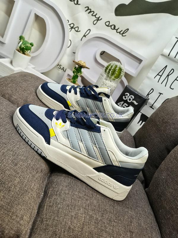 Adidas Drop Step Low "Off White Navy Grey" - Off White/Grey Two/Navy Blue - FZ5702-1 Classic Originals Shoes