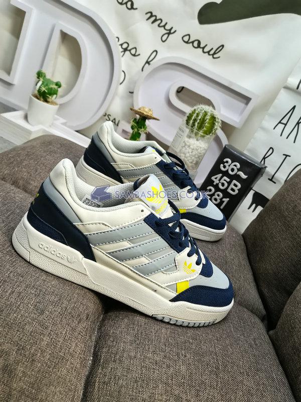 Adidas Drop Step Low "Off White Navy Grey" - Off White/Grey Two/Navy Blue - FZ5702-1 Classic Originals Shoes