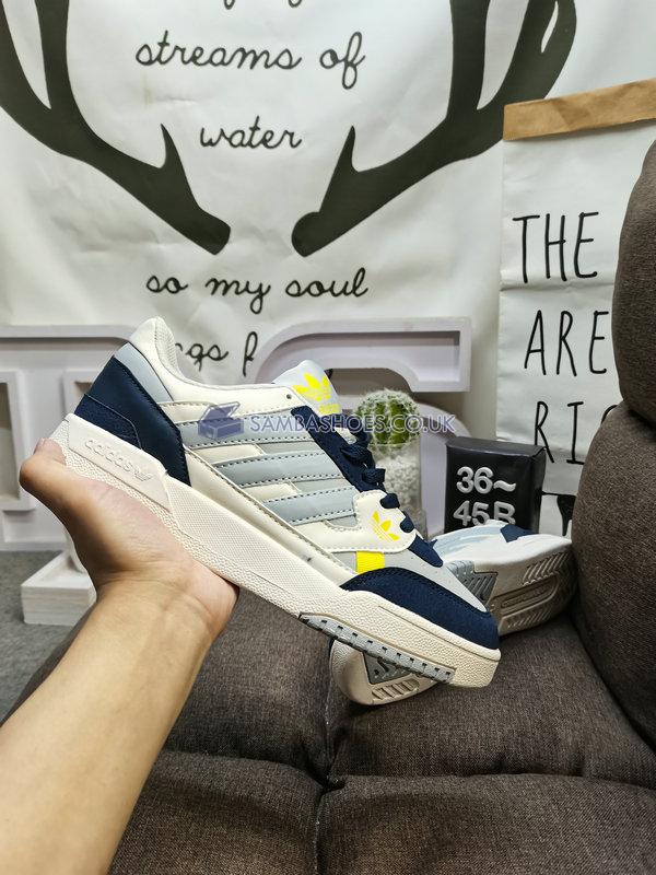 Adidas Drop Step Low "Off White Navy Grey" - Off White/Grey Two/Navy Blue - FZ5702-1 Classic Originals Shoes