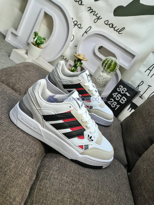 Adidas Drop Step Low "White Black Solar Red" - Footwear White/Core Black/Solar Red - GV9447-1 Classic Originals Shoes