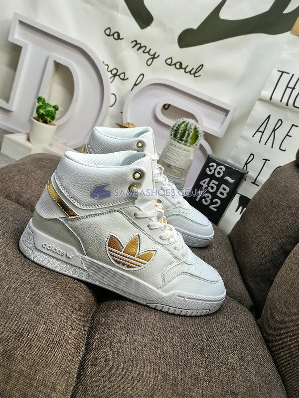 Adidas Drop Step XL "White Gold Metallic" - Footwear White/Gold Metallic - FW2040 Classic Originals Shoes