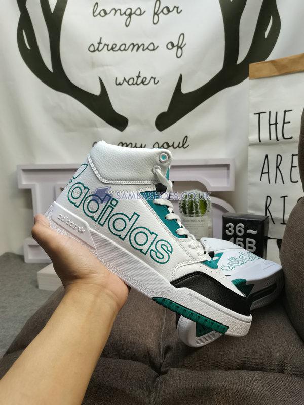 Adidas Drop Step High "White Hazy Green" - Footwear White/Hazy Green/Core Black - FZ0226 Classic Originals Shoes