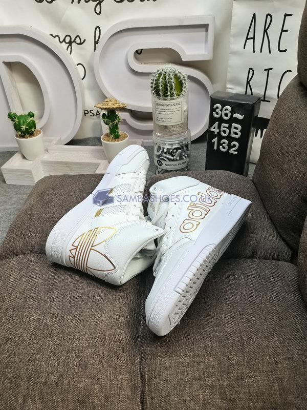 Adidas Drop Step XL "White Metallic Gold" - Footwear White/Footwear White/Gold Metallic - FV4874 Classic Originals Shoes