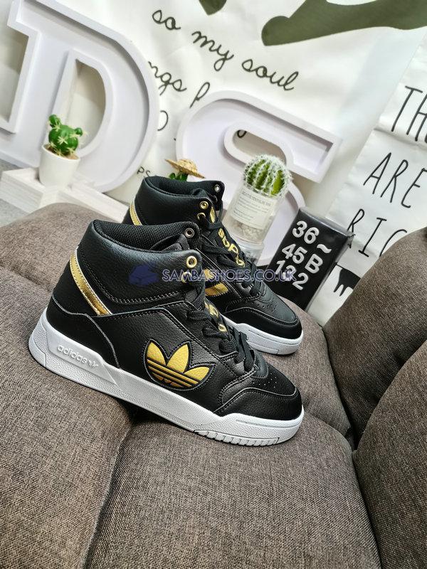 Adidas Drop Step XL "Black Gold" - Black/Gold - FW2039 Classic Originals Shoes