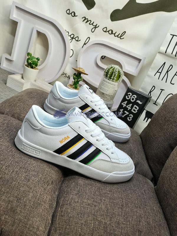 Adidas Nora "White Black" - Cloud White/Cloud Black/Gold Metallic - GY6964-1 Classic Originals Shoes