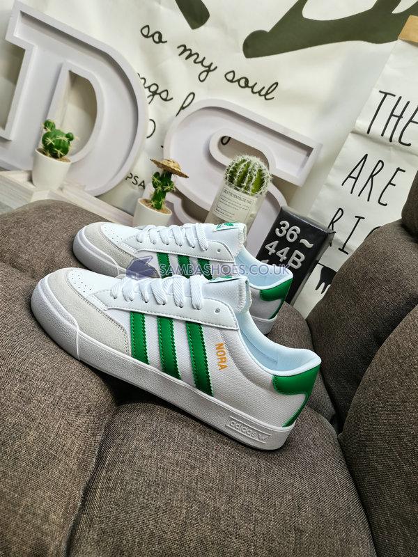 Adidas Nora "White Green" - Cloud White/Green/Cloud White - GY6965 Classic Originals Shoes