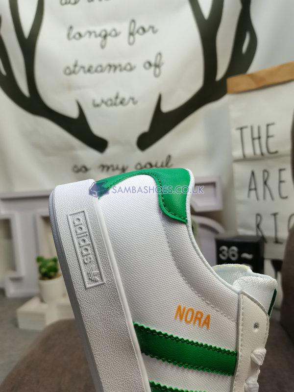 Adidas Nora "White Green" - Cloud White/Green/Cloud White - GY6965 Classic Originals Shoes