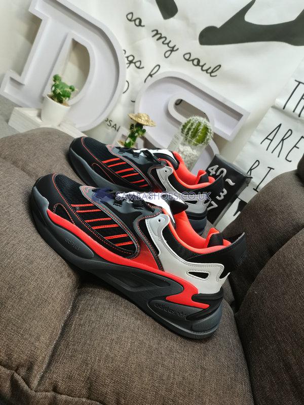 Adidas Ozmorph "Black Solar Red" - Core Black/Grey Five/Solar Red - IF2225 Classic Originals Shoes