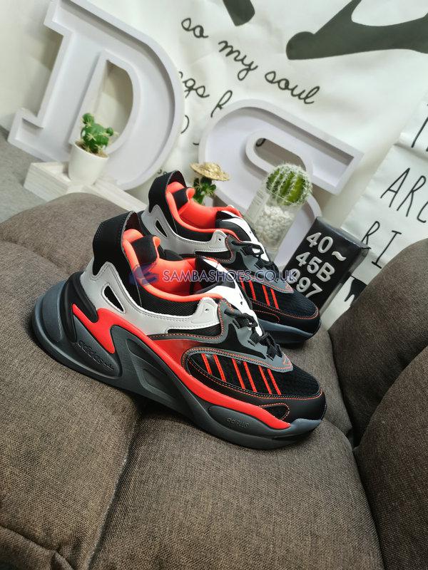 Adidas Ozmorph "Black Solar Red" - Core Black/Grey Five/Solar Red - IF2225 Classic Originals Shoes