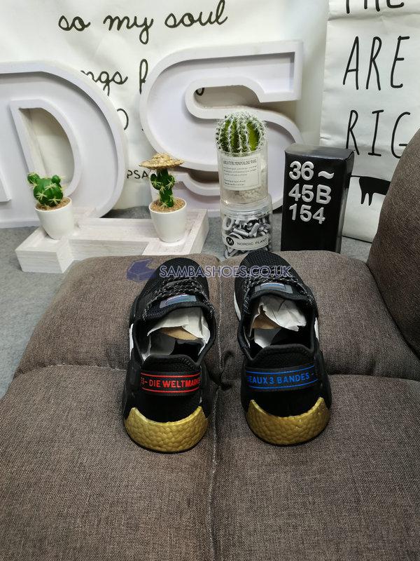 Adidas NMD_R1 V2 J "Black Gold Metallic" - Core Black/Core Black/Gold Metallic - FW8048 Classic Originals Shoes