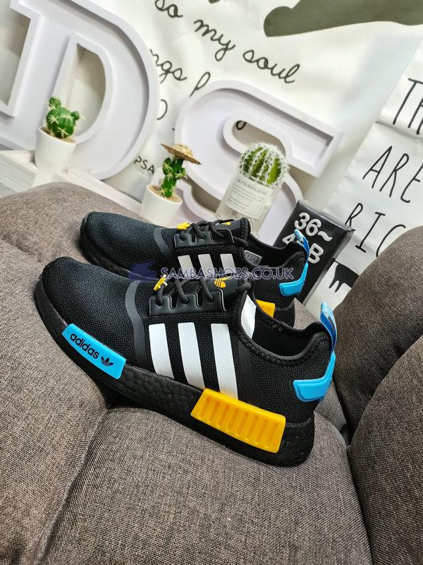 Adidas NMD_R1 "Black Blue Gold" - Core Black/Cloud White/Collegiate Gold - FZ5876 Classic Originals Shoes