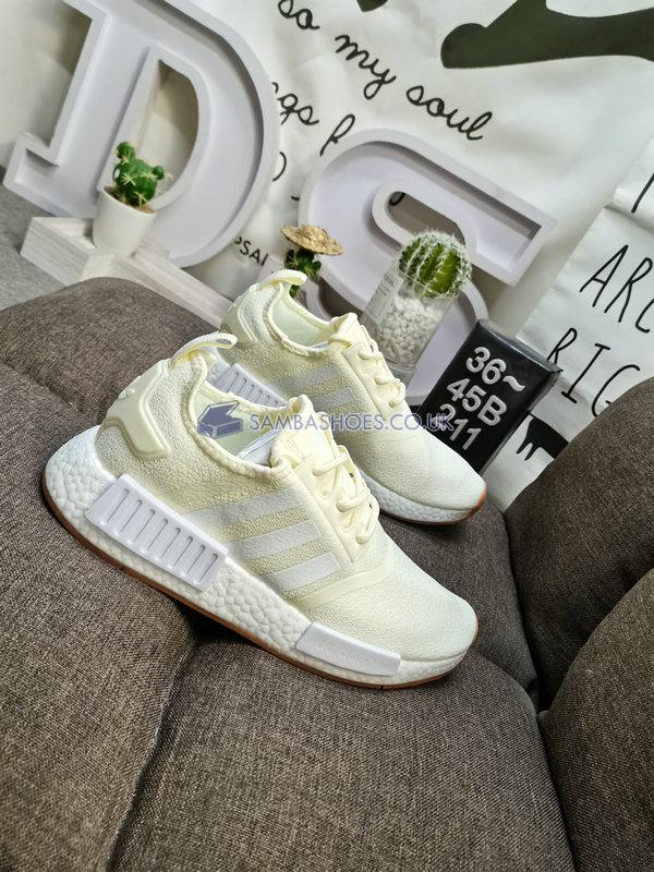 Adidas NMD_R1 "Wonder White Gum" - Wonder White/Cloud White/Gum - GY6058 Classic Originals Shoes