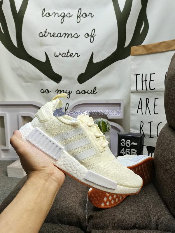 Adidas NMD_R1 "Wonder White Gum" - Wonder White/Cloud White/Gum - GY6058 Classic Originals Shoes