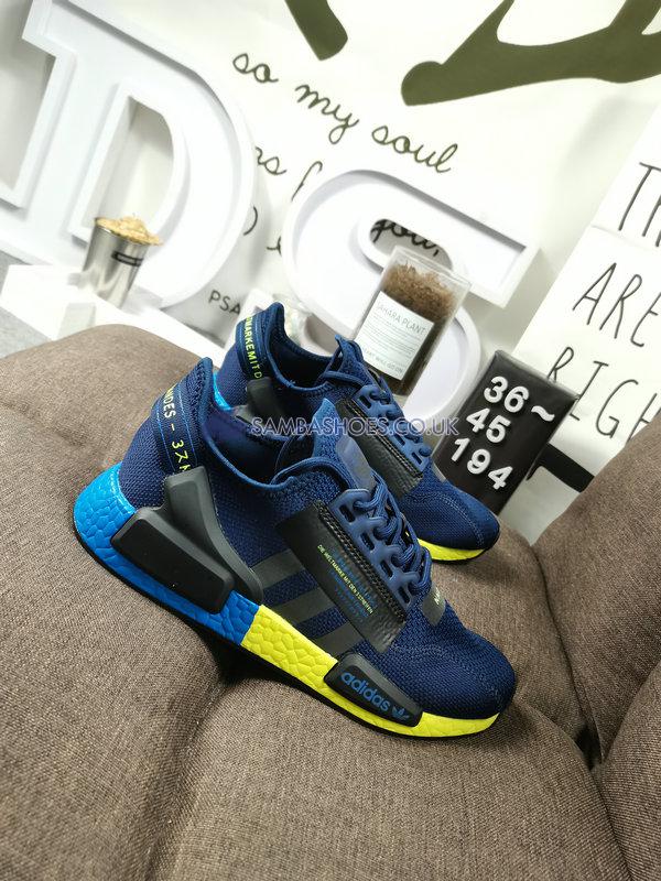 Adidas NMD_R1 V2 "Collegiate Navy Signal Green" - Collegiate Navy/Collegiate Navy/Signal Green - FX3948 Classic Originals Shoes