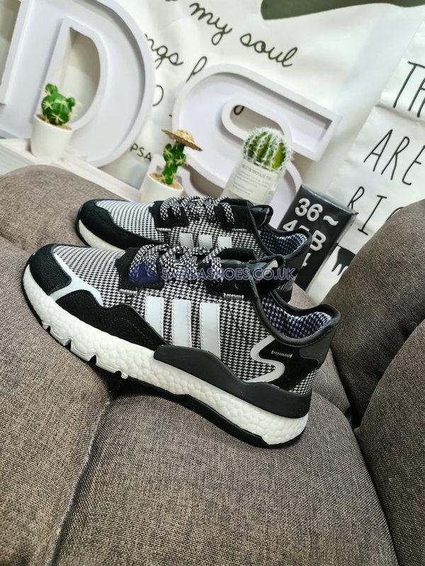 Adidas Nite Jogger "Black White" - Core Black/Crystal White/Silver Metallic - FV3854 Classic Originals Shoes