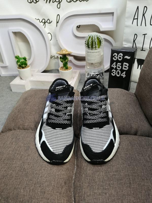 Adidas Nite Jogger "Black White" - Core Black/Crystal White/Silver Metallic - FV3854 Classic Originals Shoes