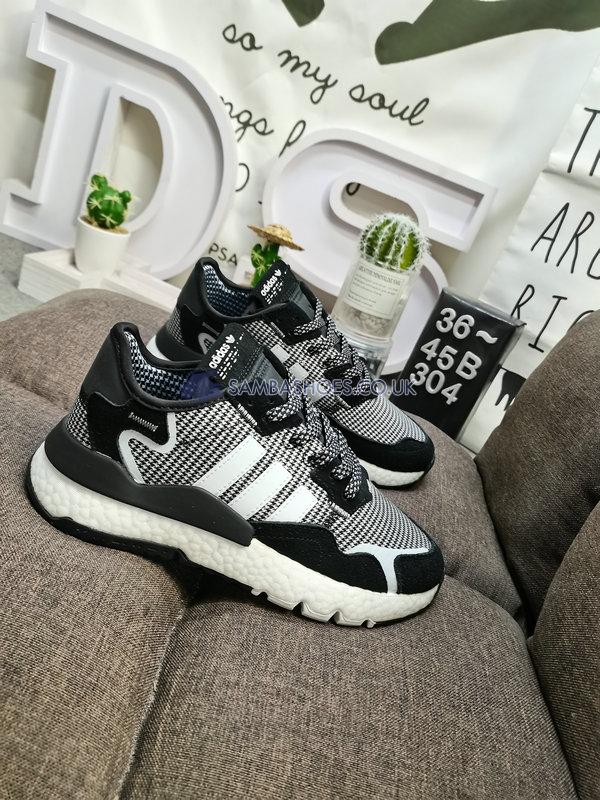 Adidas Nite Jogger "Black White" - Core Black/Crystal White/Silver Metallic - FV3854 Classic Originals Shoes