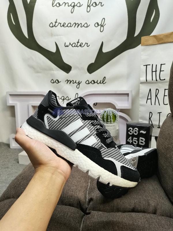 Adidas Nite Jogger "Black White" - Core Black/Crystal White/Silver Metallic - FV3854 Classic Originals Shoes