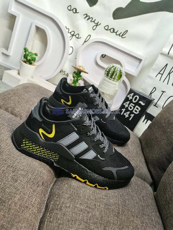 Adidas Nite Jogger "Black Yellow" - Core Black/Grey Four/Yellow - FV6571 Classic Originals Shoes