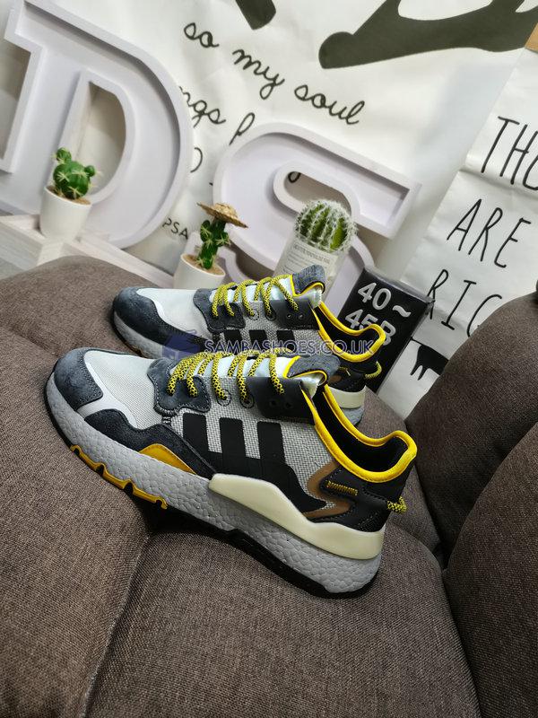 Adidas Nite Jogger "Grey Black Yellow" - Grey/Black/Yellow - GY0019 Classic Originals Shoes