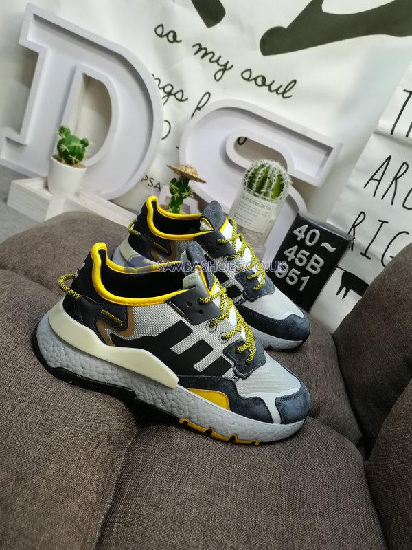 Adidas Nite Jogger "Grey Black Yellow" - Grey/Black/Yellow - GY0019 Classic Originals Shoes