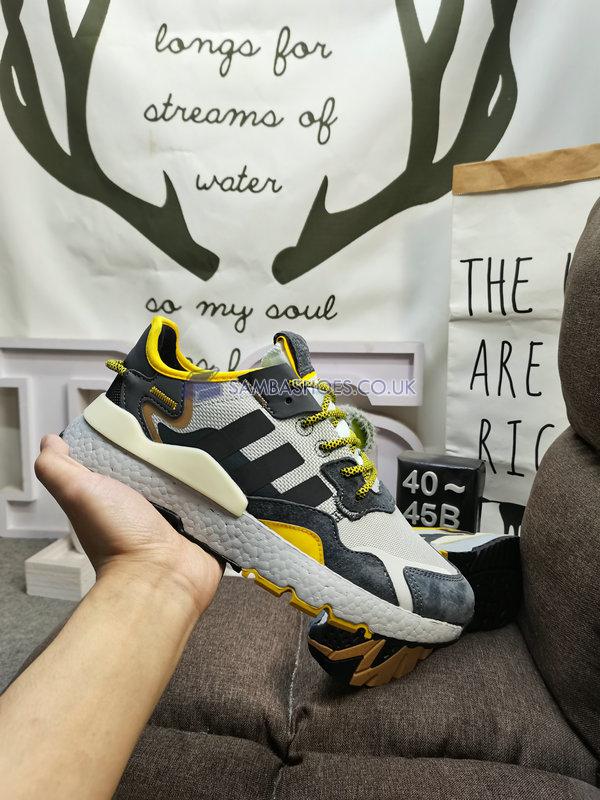 Adidas Nite Jogger "Grey Black Yellow" - Grey/Black/Yellow - GY0019 Classic Originals Shoes