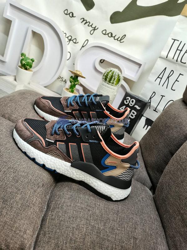 Adidas Nite Jogger "Brown Black" - Brown/Black/Blue/Orange - IE1922 Classic Originals Shoes