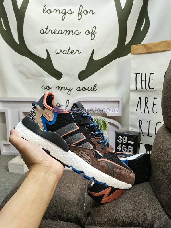 Adidas Nite Jogger "Brown Black" - Brown/Black/Blue/Orange - IE1922 Classic Originals Shoes