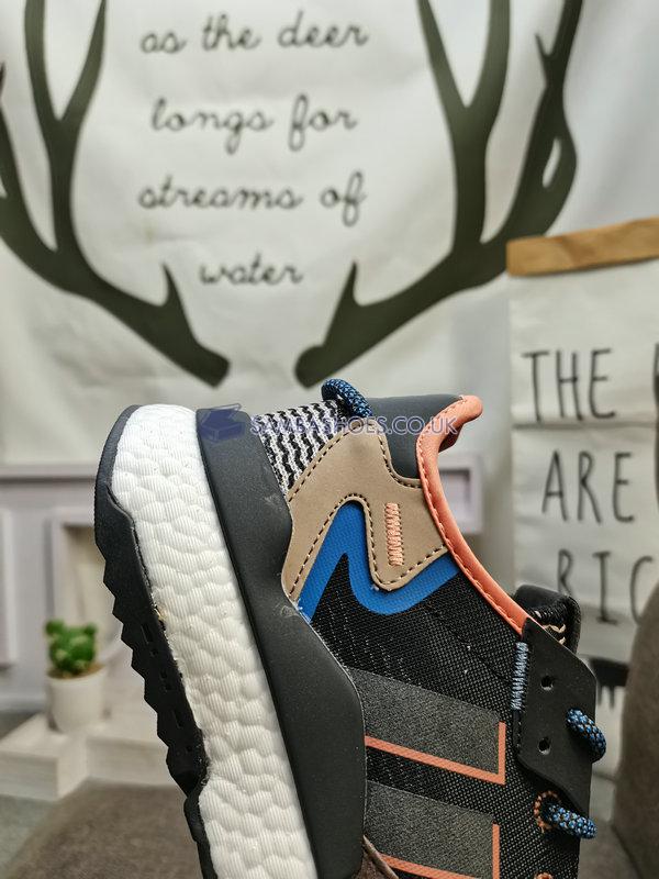 Adidas Nite Jogger "Brown Black" - Brown/Black/Blue/Orange - IE1922 Classic Originals Shoes