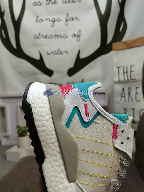 Adidas Nite Jogger "White Smiley Face" - White Teal/Blue/Red - HP2331 Classic Originals Shoes